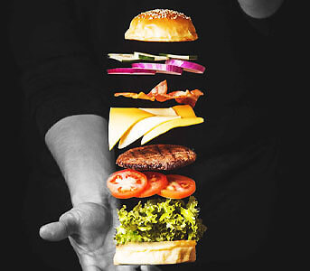 ハンバーガーの画像