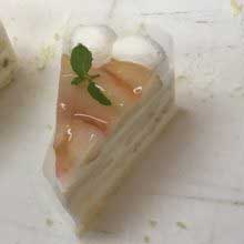 桃のショートケーキ