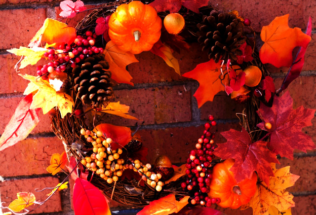 ハロウィンリースの写真03