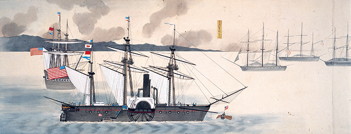 ペリー来航図巻（甲寅記事画巻）