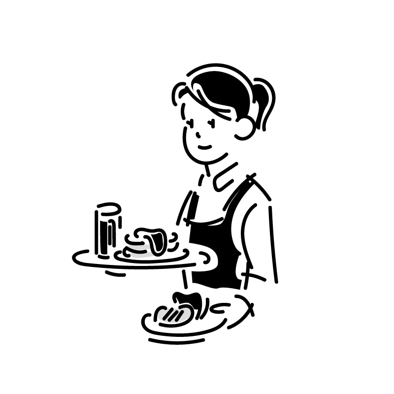 カフェのイラスト