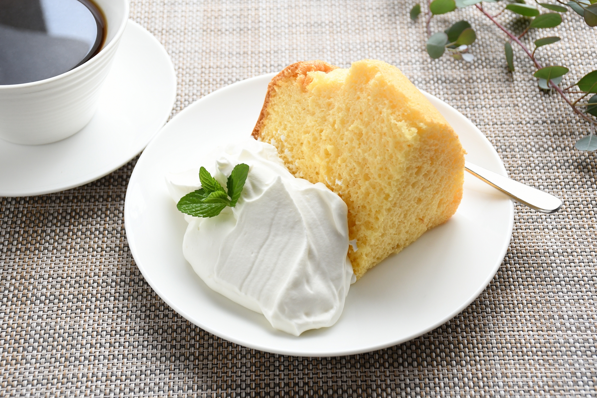 シフォンケーキ＆コーヒーセット