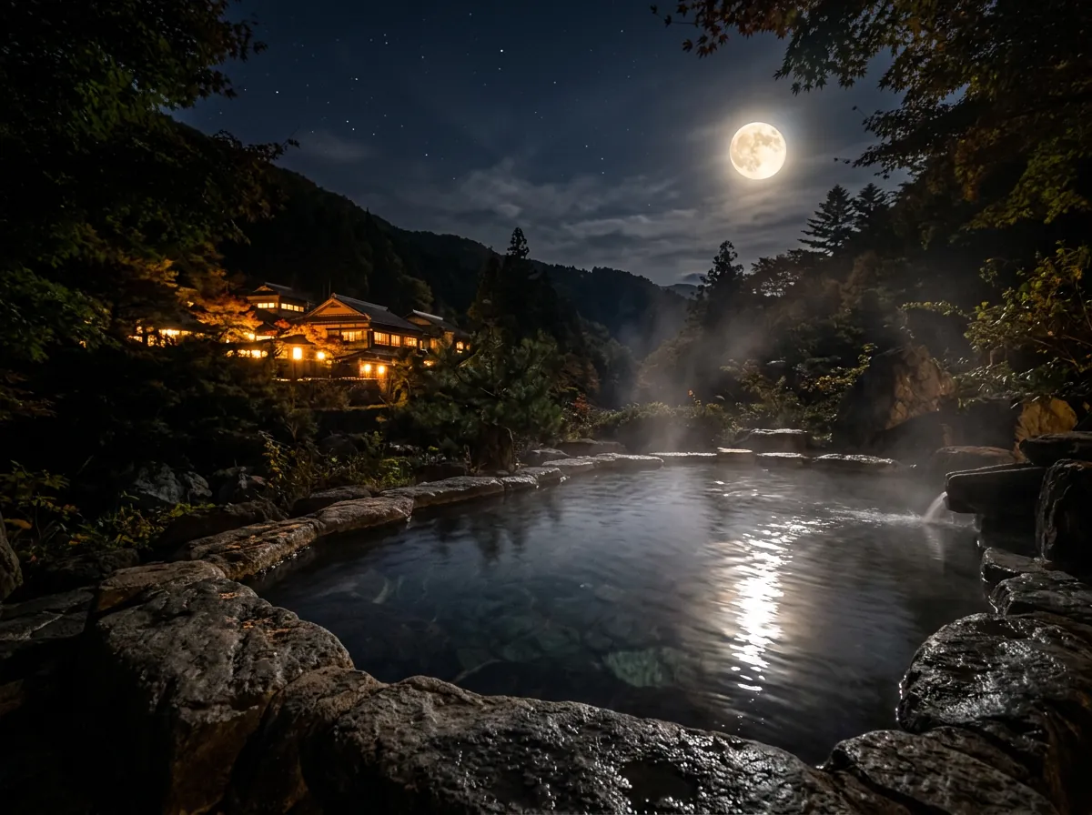 月見の湯の様子