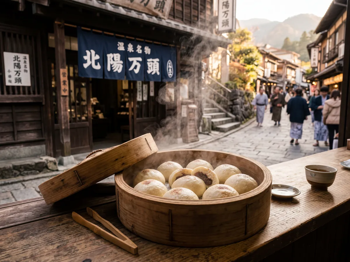 温泉まんじゅう 湯の花堂