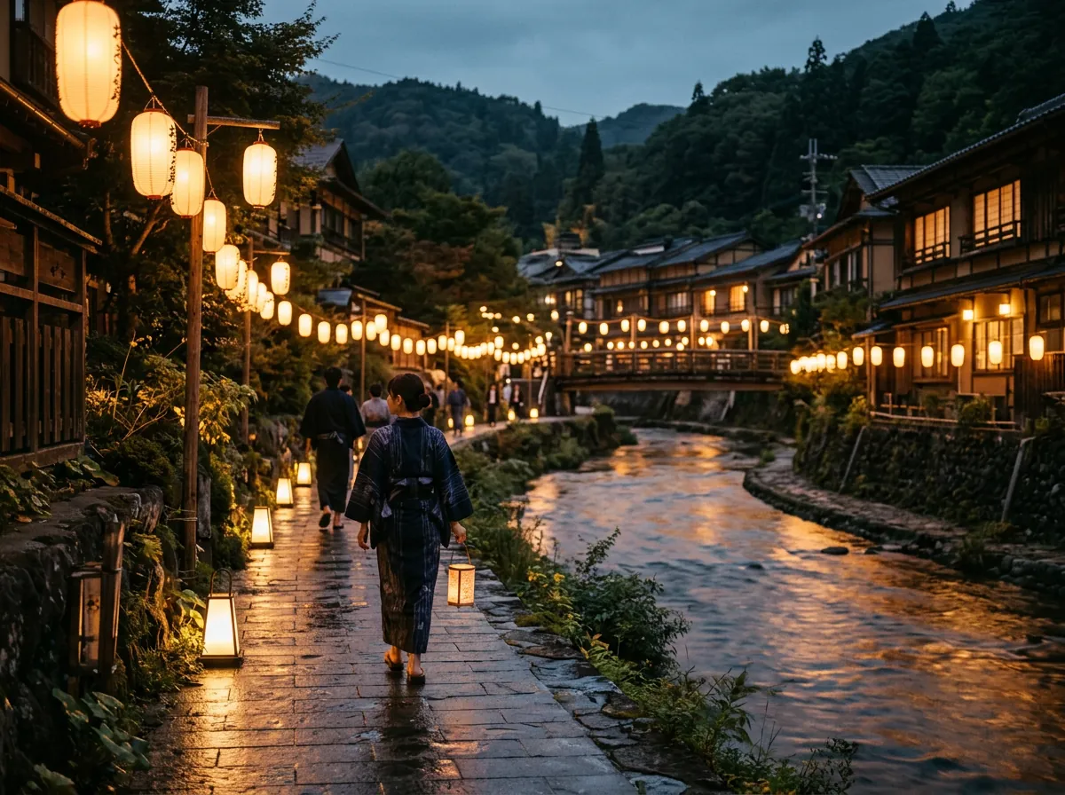 夕暮れの灯り散歩