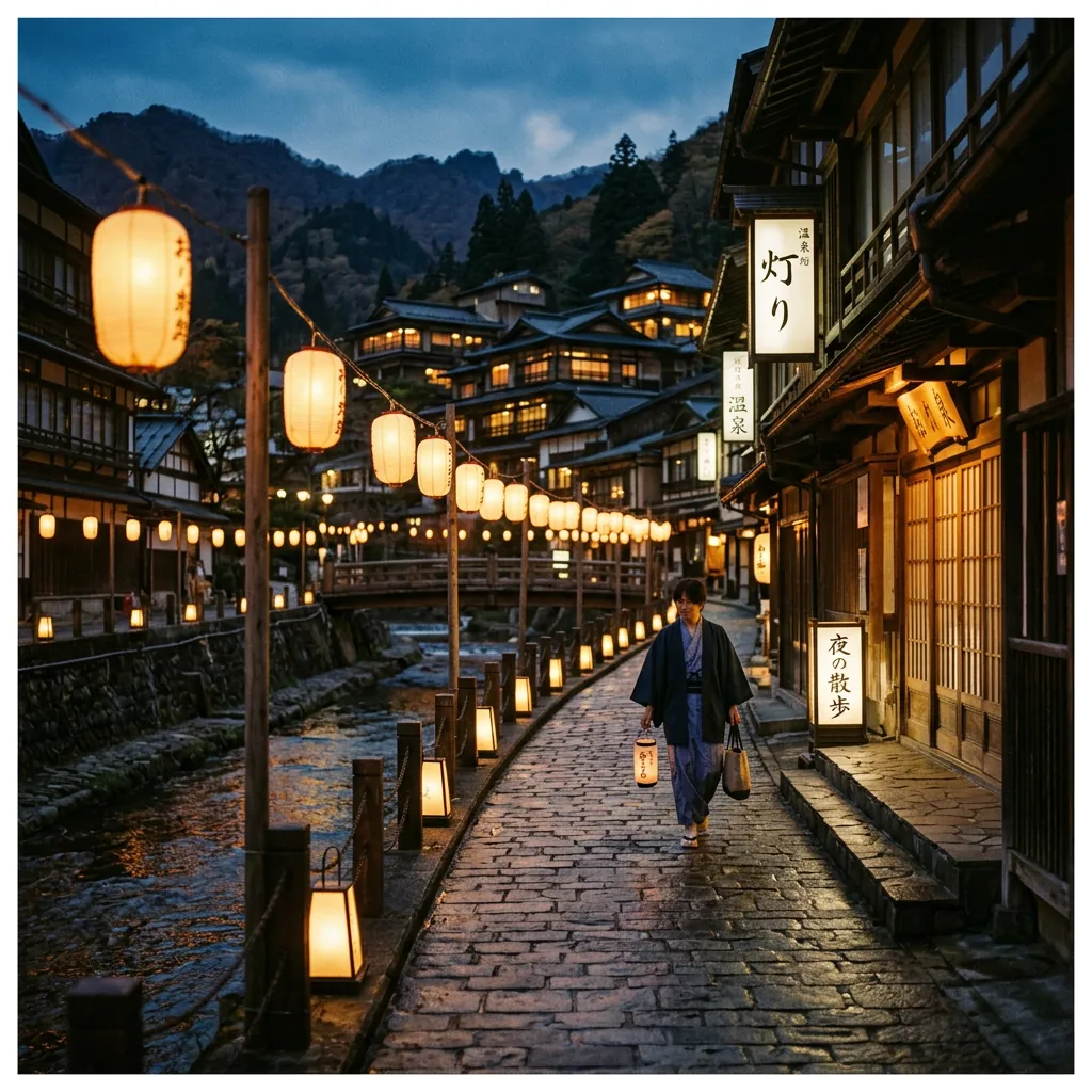 夕暮れの灯り散歩